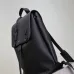 Saint Laurent Black Leather City Backpack with Metal Plaque Detail #A54607