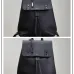 Saint Laurent Black Leather City Backpack with Metal Plaque Detail #A54607