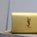 Saint Laurent CASSANDRE Chain Wallet (743364) - Gold, Italian Leather, Detachable Strap, 23×14×3cm #A59997