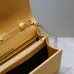Saint Laurent CASSANDRE Chain Wallet (743364) - Gold, Italian Leather, Detachable Strap, 23×14×3cm #A59997