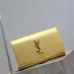 Saint Laurent CASSANDRE Chain Wallet (743364) - Gold, Italian Leather, Detachable Strap, 23×14×3cm #A59997