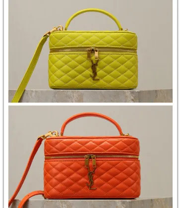 Saint Laurent GABY MINI Box Bag (766731) - Yellow, Sheepskin Quilted, Double Zipper, 18×11×6.5cm #A59996 Saint Laurent GABY MINI Box Bag (766731) - Yellow, Sheepskin Quilted, Double Zipper, 18×11×6.5cm #A59996