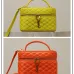 Saint Laurent GABY MINI Box Bag (766731) - Yellow, Sheepskin Quilted, Double Zipper, 18×11×6.5cm #A59996