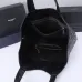 Yves Saint Laurent Black Quilted Leather Tote Bag With Gold Logo And Matching Pouch #A50844