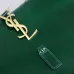 Yves Saint Laurent Green Patent Leather Hobo Bag With Gold Logo And Structured Design #A50817