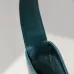 Yves Saint Laurent Green Patent Leather Hobo Bag With Gold Logo And Structured Design #A50817