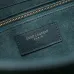 Yves Saint Laurent Green Patent Leather Hobo Bag With Gold Logo And Structured Design #A50817
