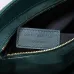 Yves Saint Laurent Green Patent Leather Hobo Bag With Gold Logo And Structured Design #A50817