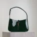 Yves Saint Laurent Green Patent Leather Hobo Bag With Gold Logo And Structured Design #A50817