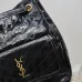 Saint Laurent Niki Crinkled Leather Tote (862295) - Logo Detail, Adjustable Strap, 25×30×8-12cm #A59988