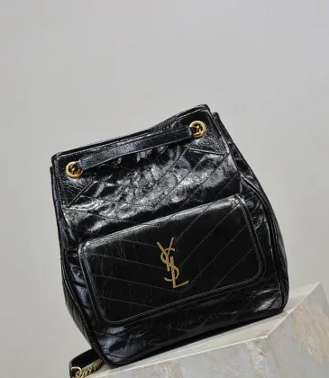 Saint Laurent Niki Crinkled Leather Tote (862295) - Logo Detail, Adjustable Strap, 25×30×8-12cm #A59988 Saint Laurent Niki Crinkled Leather Tote (862295) - Logo Detail, Adjustable Strap, 25×30×8-12cm #A59988