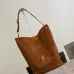 Saint Laurent Niki Suede Bucket Bag (844346) - CASSANDRE Stitching, Soft Silhouette, 33×16×40cm #A59990