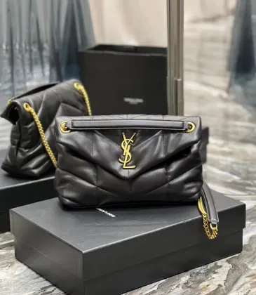 YSL AAA leather shoulder bag Black #A35850