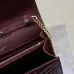 YSL Quilted Envelope Bag With Gold Chain Strap And Iconic Logo In Olive Green #A50333