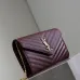 YSL Quilted Envelope Bag With Gold Chain Strap And Iconic Logo In Olive Green #A50333