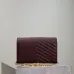 YSL Quilted Envelope Bag With Gold Chain Strap And Iconic Logo In Olive Green #A50333