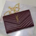 YSL Quilted Envelope Bag With Gold Chain Strap And Iconic Logo In Olive Green #A50333