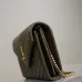 YSL Quilted Envelope Bag With Gold Chain Strap And Iconic Logo In Olive Green #A50333
