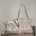 YSL Beige Leather Tote Bags With Gold YSL Logo Set #A50994