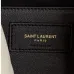 YSL White Quilted Leather Shoulder Bag With Gold YSL Logo #A50995
