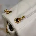 YSL White Quilted Leather Shoulder Bag With Gold YSL Logo #A50995