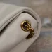 YSL White Quilted Leather Shoulder Bag With Gold YSL Logo #A50995