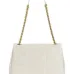 YSL White Quilted Leather Shoulder Bag With Gold YSL Logo #A50995