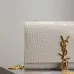 YSL Croc - Embossed Leather Chain Bag With Gold Logo And Tassel Detailing #A50334