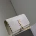 YSL Croc - Embossed Leather Chain Bag With Gold Logo And Tassel Detailing #A50334