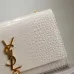 YSL Croc - Embossed Leather Chain Bag With Gold Logo And Tassel Detailing #A50334