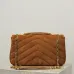 YSL LouLou Quilted Suede Shoulder Bag, 29 x 17 x 8 cm #A63199