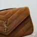 YSL LouLou Quilted Suede Shoulder Bag, 29 x 17 x 8 cm #A63199