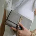 Saint Laurent Lizard - Embossed Leather Crossbody Bag With Gold Tassel size:20×13×5cm #A53695
