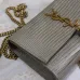 Saint Laurent Lizard - Embossed Leather Crossbody Bag With Gold Tassel size:20×13×5cm #A53695