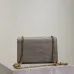 Saint Laurent Lizard - Embossed Leather Crossbody Bag With Gold Tassel size:20×13×5cm #A53695