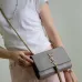Saint Laurent Lizard - Embossed Leather Crossbody Bag With Gold Tassel size:20×13×5cm #A53695