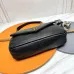 Yves Saint Laurent Black Leather Shoulder Bag With Signature Gold YSL Logo #A50996