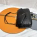 Yves Saint Laurent Black Leather Shoulder Bag With Signature Gold YSL Logo #A50996