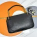 Yves Saint Laurent Black Leather Shoulder Bag With Signature Gold YSL Logo #A50996
