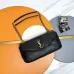 Yves Saint Laurent Black Leather Shoulder Bag With Gold YSL Logo #A50997
