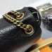 Yves Saint Laurent Black Leather Shoulder Bag With Gold YSL Logo #A50997