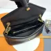Yves Saint Laurent Black Leather Shoulder Bag With Gold YSL Logo #A50997