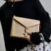 Saint Laurent Rattan - Leather Crossbody Bag With Iconic YSL Logo size:22×16×5cm #A53701