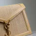 Saint Laurent Rattan - Leather Crossbody Bag With Iconic YSL Logo size:22×16×5cm #A53701