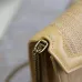 Saint Laurent Rattan - Leather Crossbody Bag With Iconic YSL Logo size:22×16×5cm #A53701