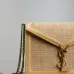 Saint Laurent Rattan - Leather Crossbody Bag With Iconic YSL Logo size:22×16×5cm #A53701