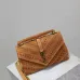 Saint Laurent Studded Suede Top Handle Bag With Signature YSL Logo size:24×17×6cm #A53740