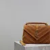 Saint Laurent Studded Suede Top Handle Bag With Signature YSL Logo size:24×17×6cm #A53740