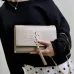 Saint Laurent Croc - Embossed Leather Crossbody Bag With Gold Tassel size:24×15×5cm #A53697