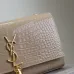 Saint Laurent Croc - Embossed Leather Crossbody Bag With Gold Tassel size:24×15×5cm #A53697